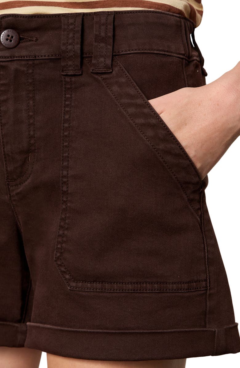 Sanctuary Wander On Denim Shorts, Alternate, color, Rich Soil Brown