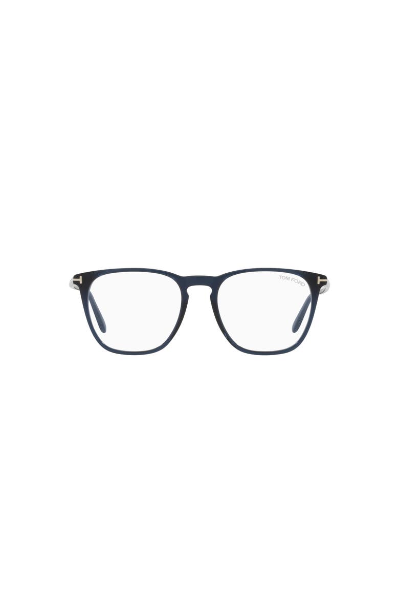 TOM FORD 52mm Round optical glasses, Alternate, color, Blue