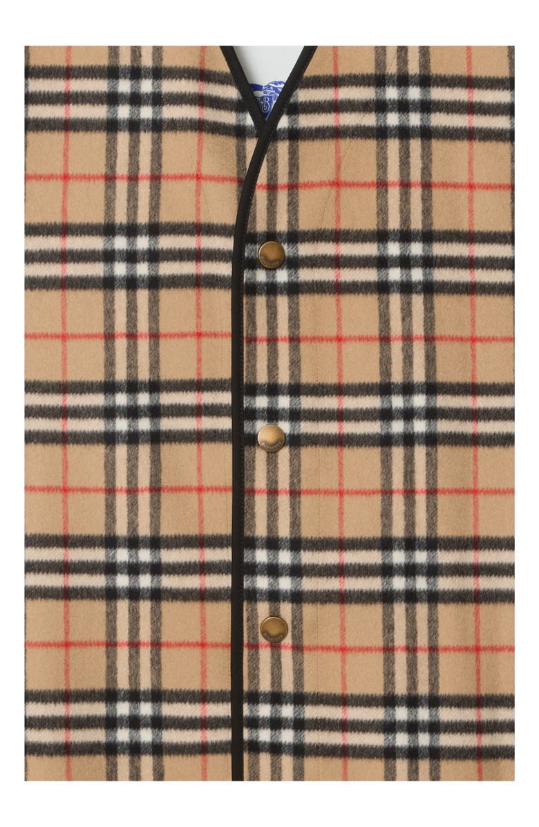 Burberry Check Wool Cashmere Warmer, Alternate, color, Archive Beige
