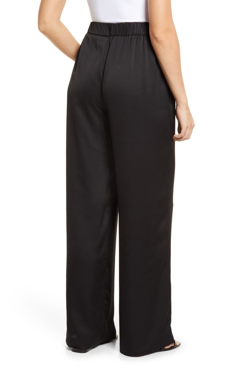 Nordstrom Drape Satin Palazzo Pants, Alternate, color, 