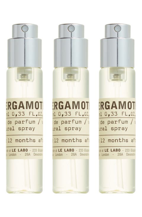 Bergamote 22 Eau de Parfum Travel Tube Refill Trio