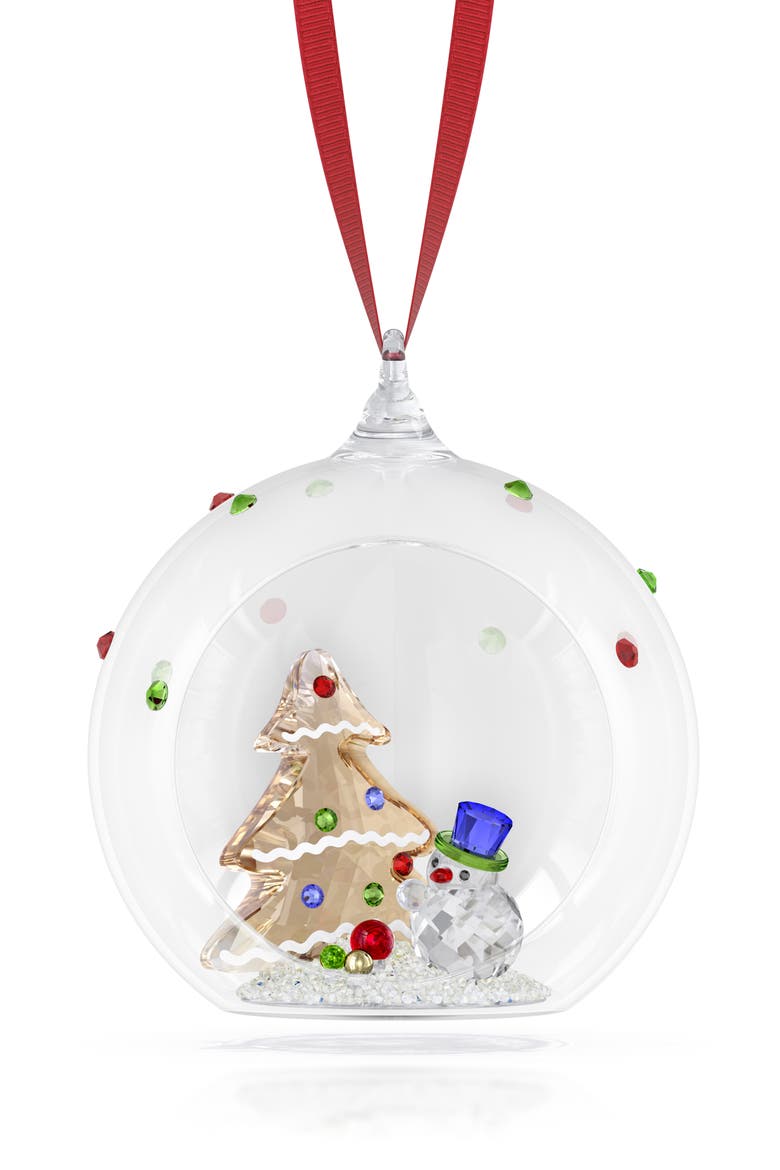 Holiday Cheers Tree & Snowman Glass Ornament video