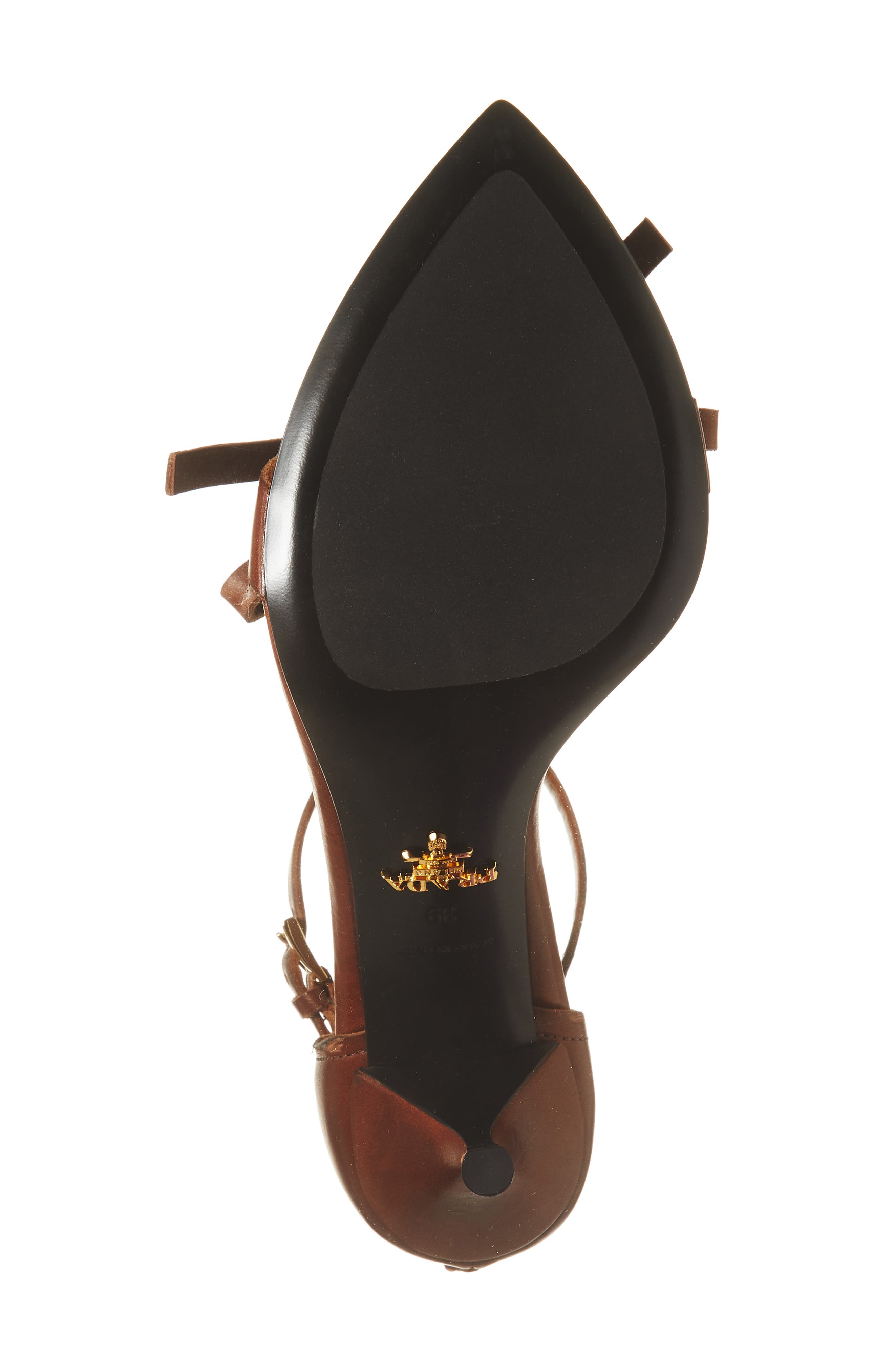 Exposed Seam Ankle Strap Sandal, Alternate, color, CACAO