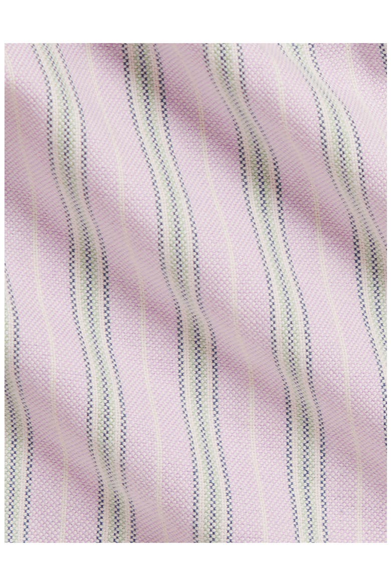 Kids' Striped Oxford Dress & Bloomers Set, Alternate, color, LAVENDER GREEN MULTI