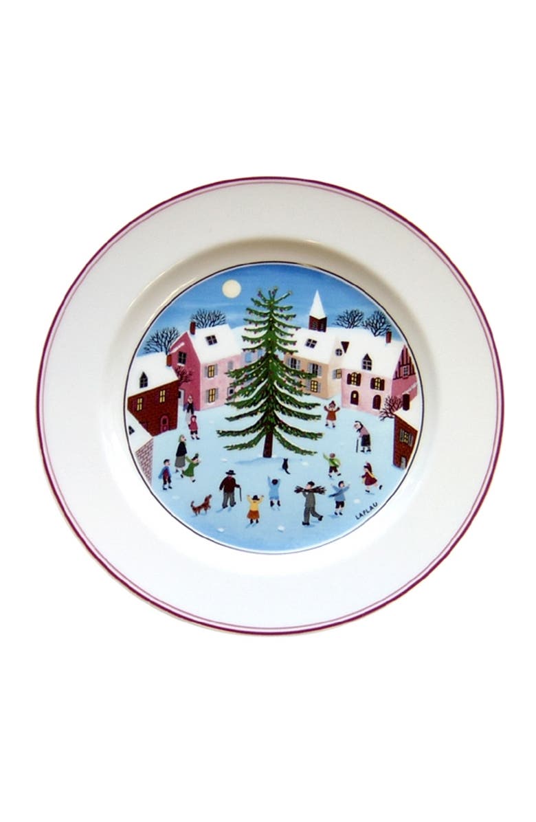 Villeroy & Boch Naif Christmas Salad Plate, Alternate, color, White