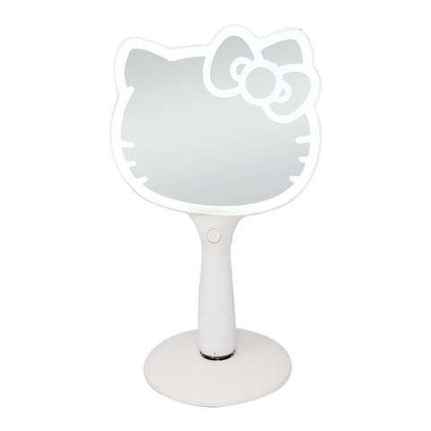 Hello Kitty LED Handheld Makeup Mirror with Standing Base