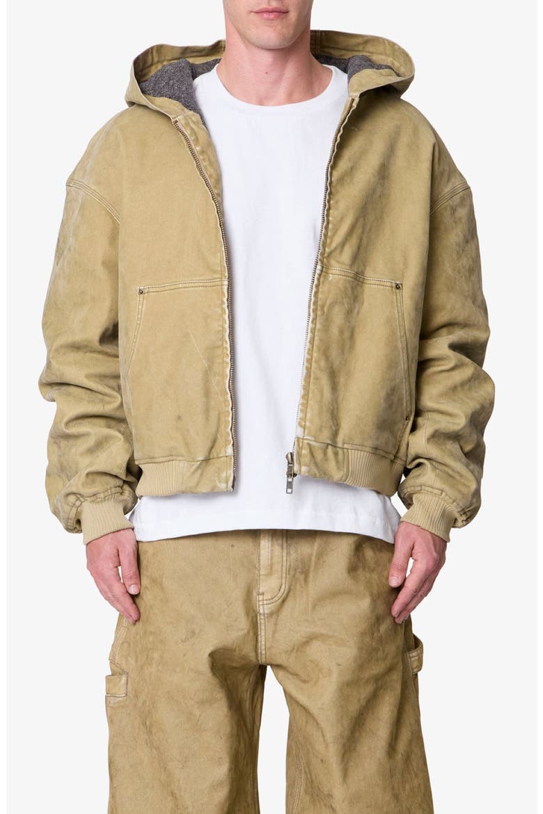 Stretch Cotton Work Jacket, Main, color, TAN