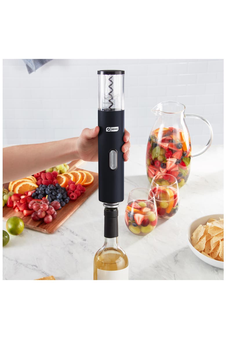 Serve & Preserve Electric Wine Set, Alternate, color, BLACK