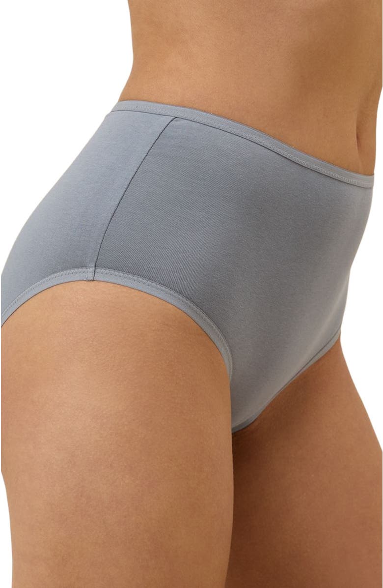 Pact Organic Cotton Everyday High Rise Brief 6-Pack, Alternate, color, Dotted Daisies