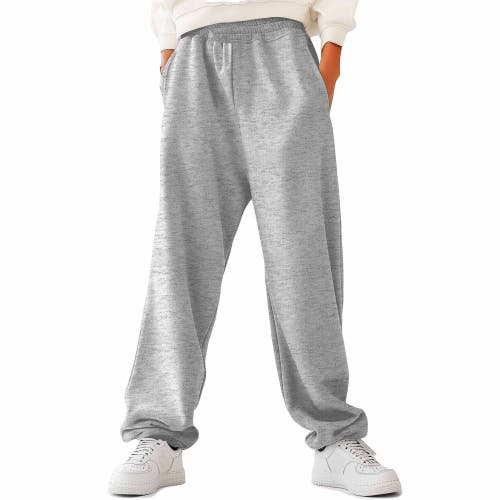 Dalix Mens Ghost Embroidered Fleece Sweats Pants In Athletic Heather