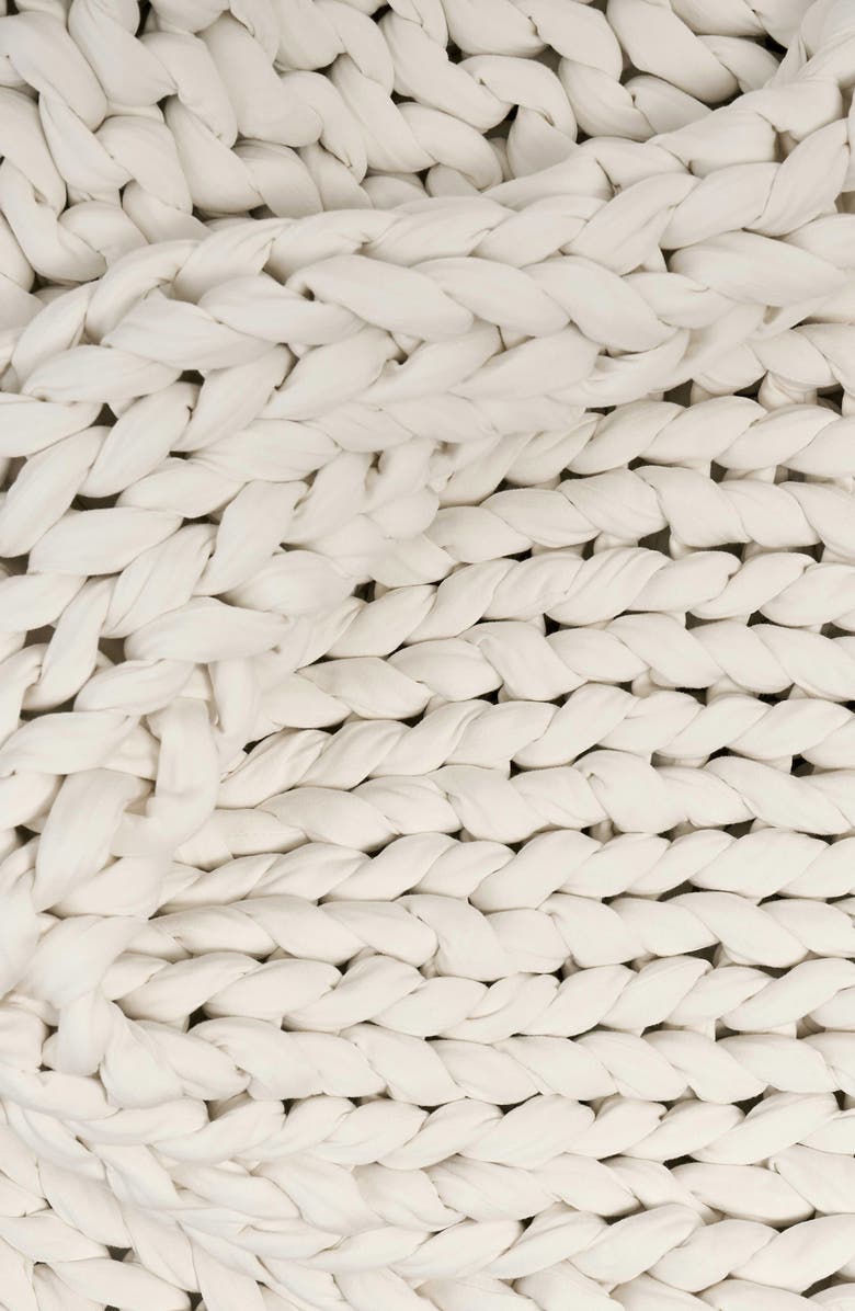 Bearaby Organic Cotton Weighted Blanket, Alternate, color, Cloud White