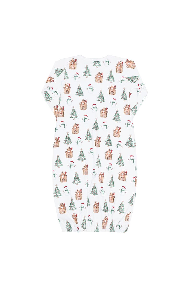 Nellapima Pima Cotton Wonderland Christmas Print Gown - Baby, Alternate, color, Multicolor