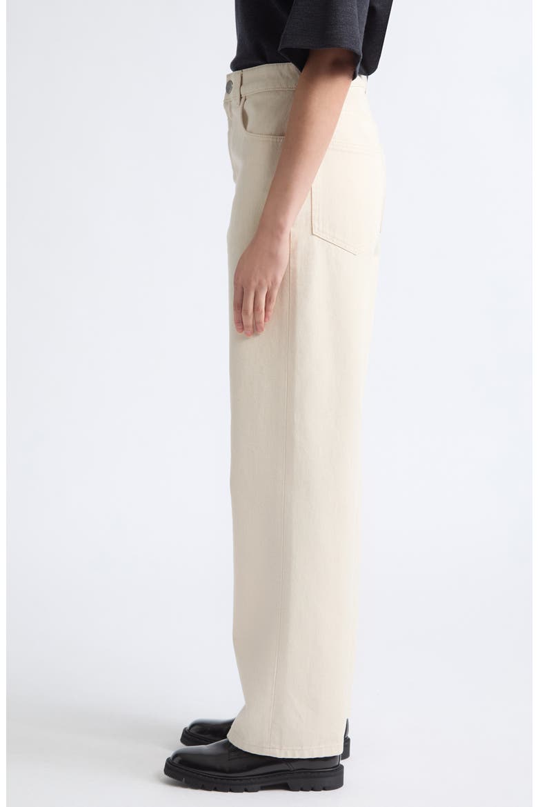 Bruun High Waist Baggy Wide Leg Jeans, Alternate, color, ECRU