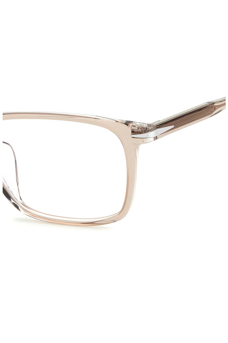 57mm Rectangular Optical Glasses, Alternate, color, BEIGE CRYSTAL