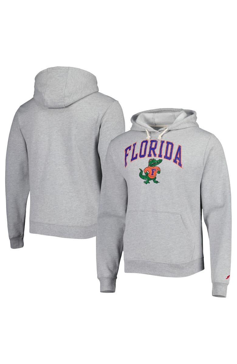 LEAGUE COLLEGIATE WEAR Men's League Collegiate Wear Gray Florida Gators Arch Essential Pullover Hoodie, Alternate, color, Gray