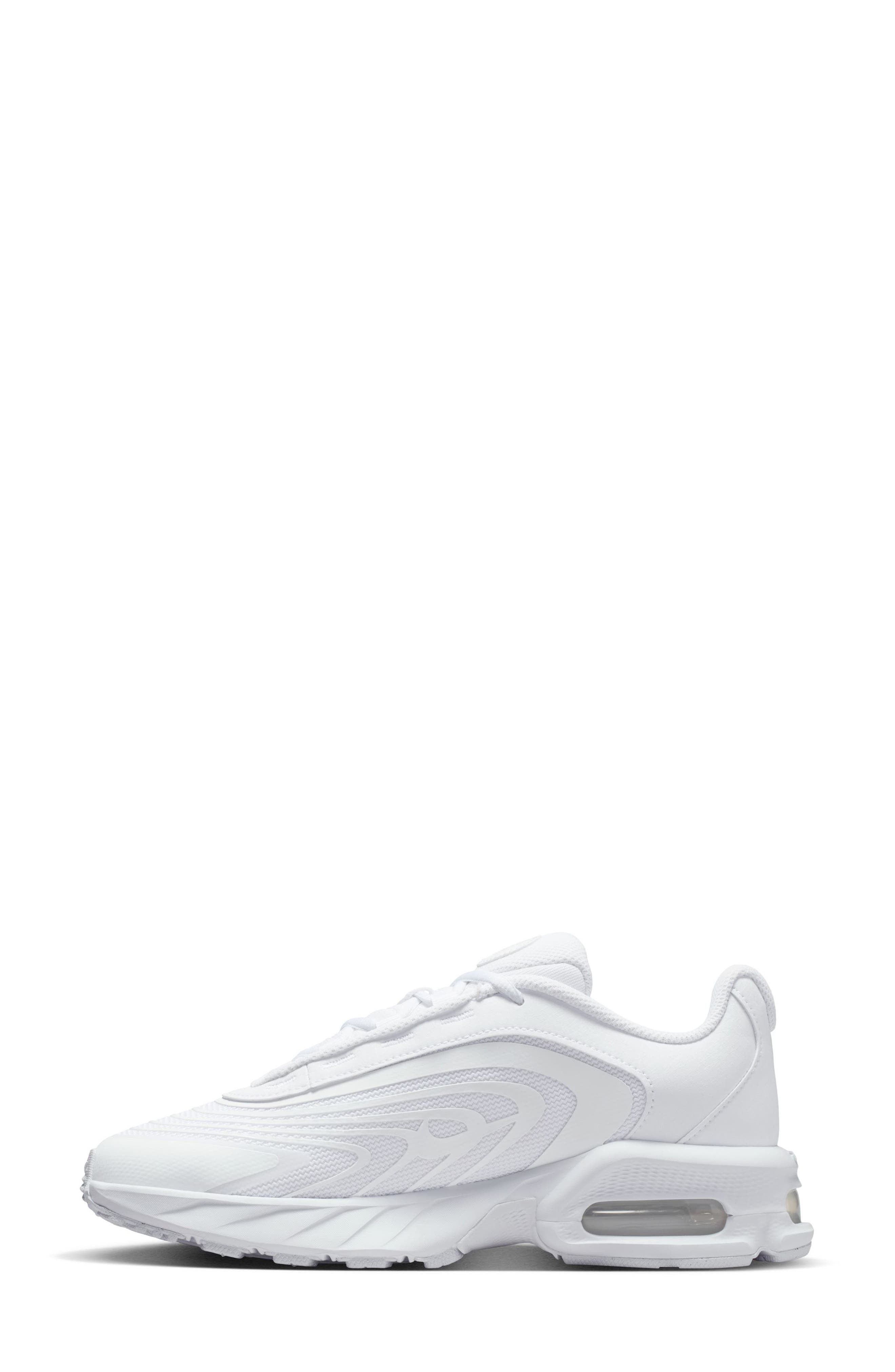 Air Max Fire Sneaker, Alternate, color, WHITE/ WHITE/ BLACK