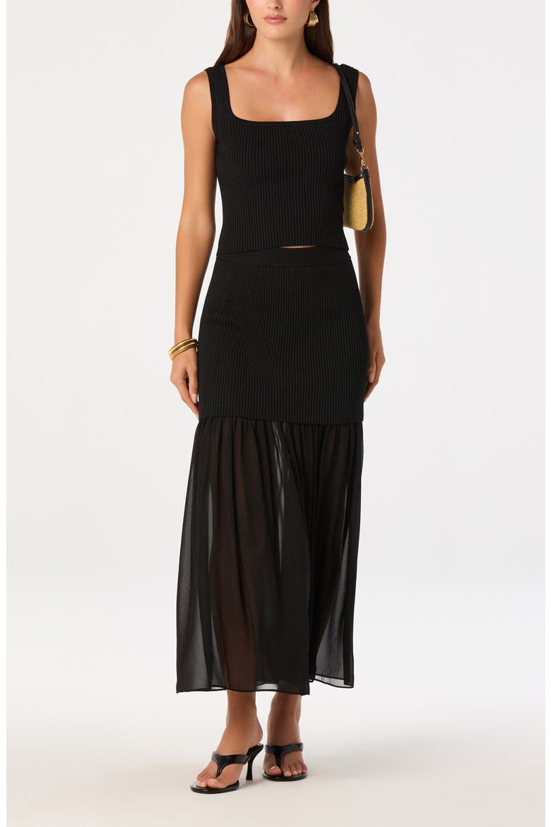 Halie Rib Crop Tank, Alternate, color, BLACK
