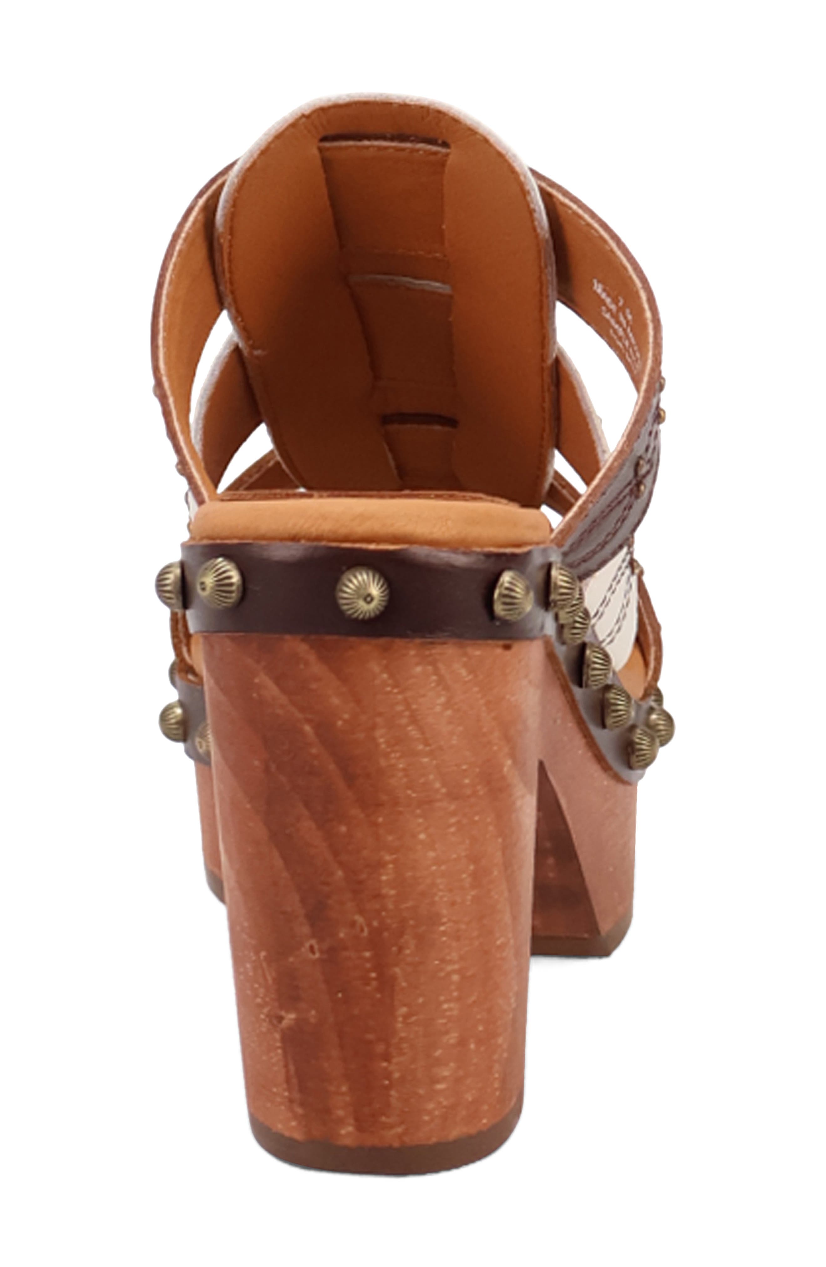 Dingo Chateau Platform Wedge Sandal, Alternate, color, Brown