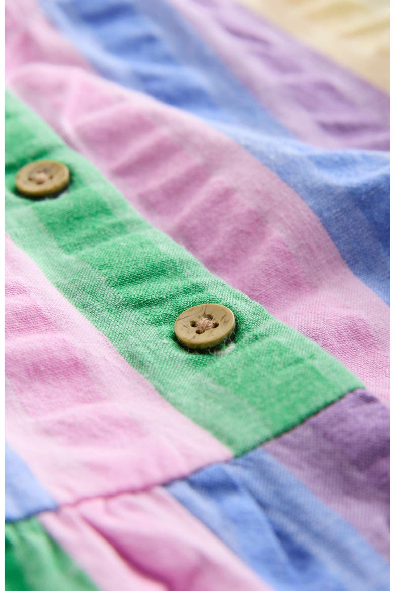 Kids' Rainbow Cotton Romper, Alternate, color, BLUE MULTI