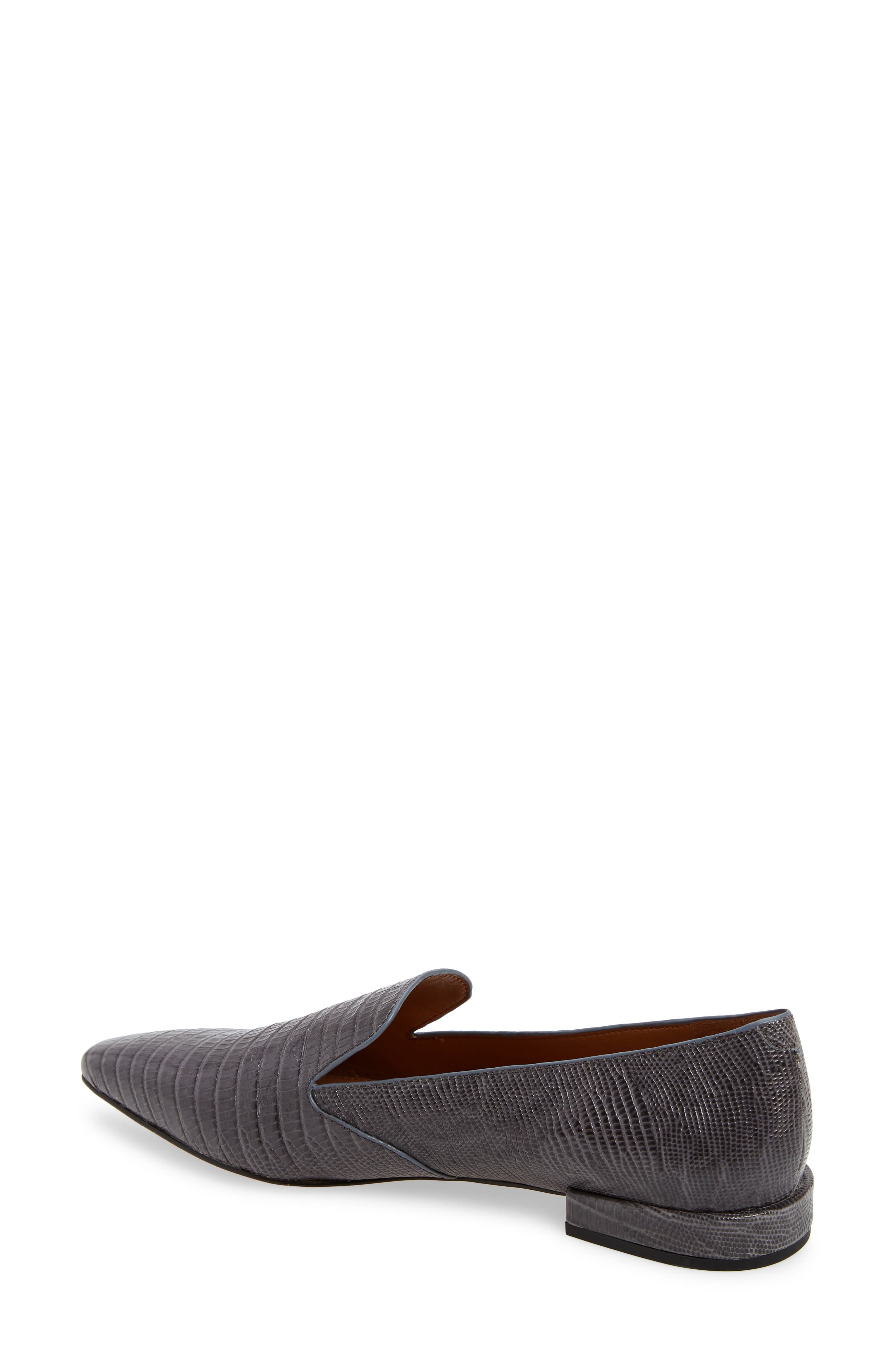 Parma Pointed Toe Loafer, Alternate, color, GREY LIZARD PRINT LEATHER