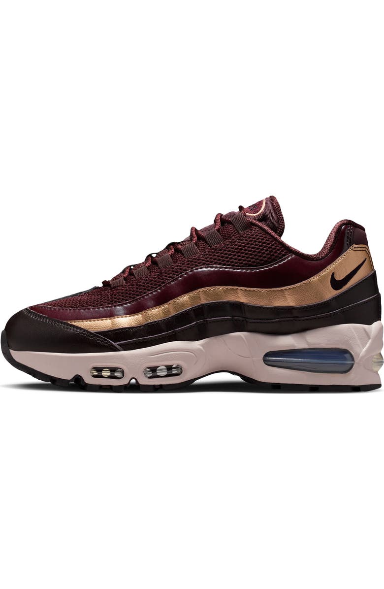 Nike Air Max 95 SE Sneaker, Alternate, color, Burgundy Crush/ Red Bronze