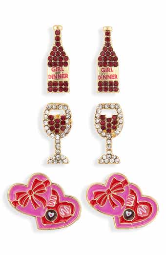 BaubleBar Wine Me, Dine Me Assorted Set of 3 Earrings