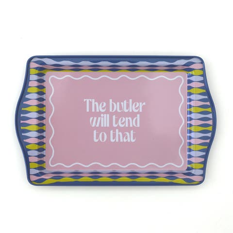 Witty Sayings Metal Trinket Trays