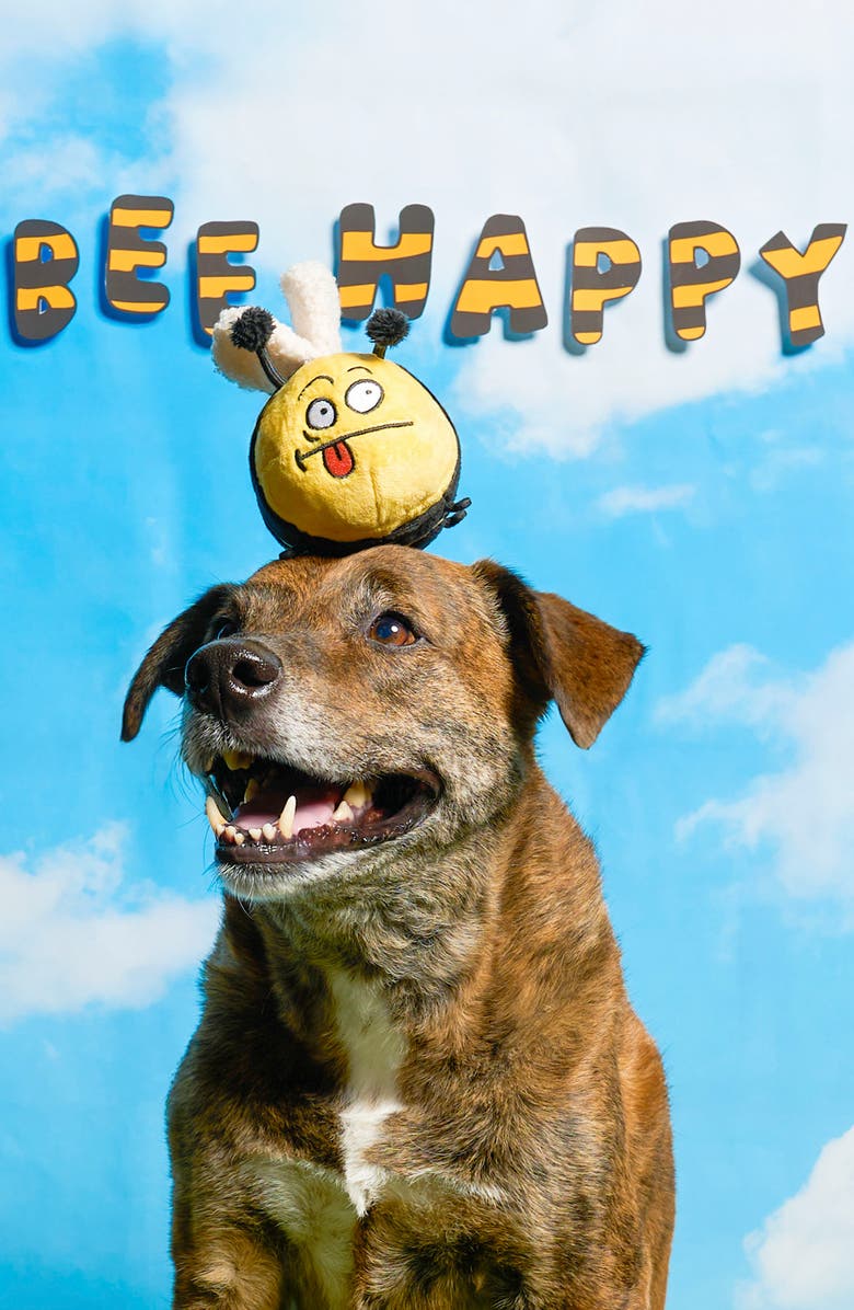 the furryfolks Bee Happy Nosework Toy, Alternate, color, Yellow