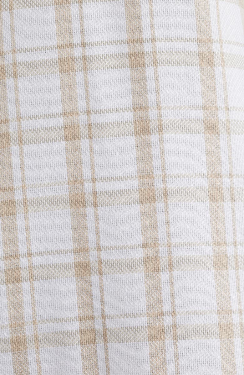 Faherty Movement Monterrey Plaid Button-Up Shirt, Alternate, color, Khaki Cloud Plaid