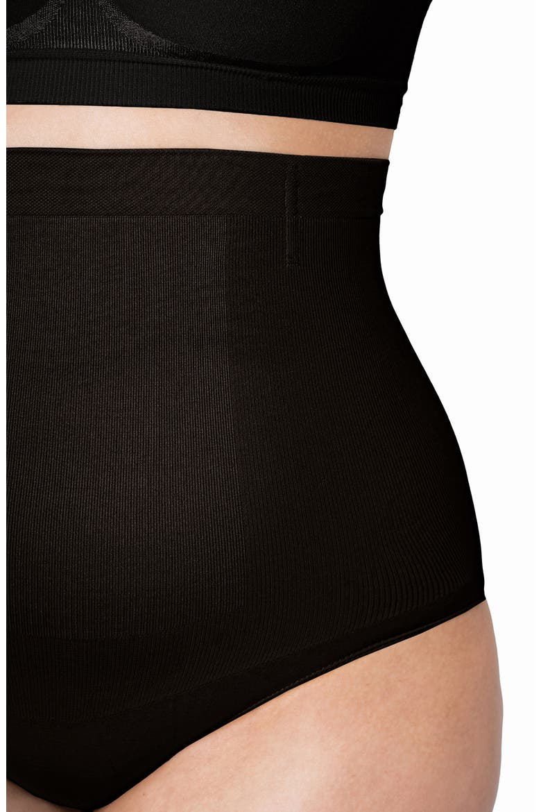 High Waist Shaper Briefs, Alternate, color, BLACK