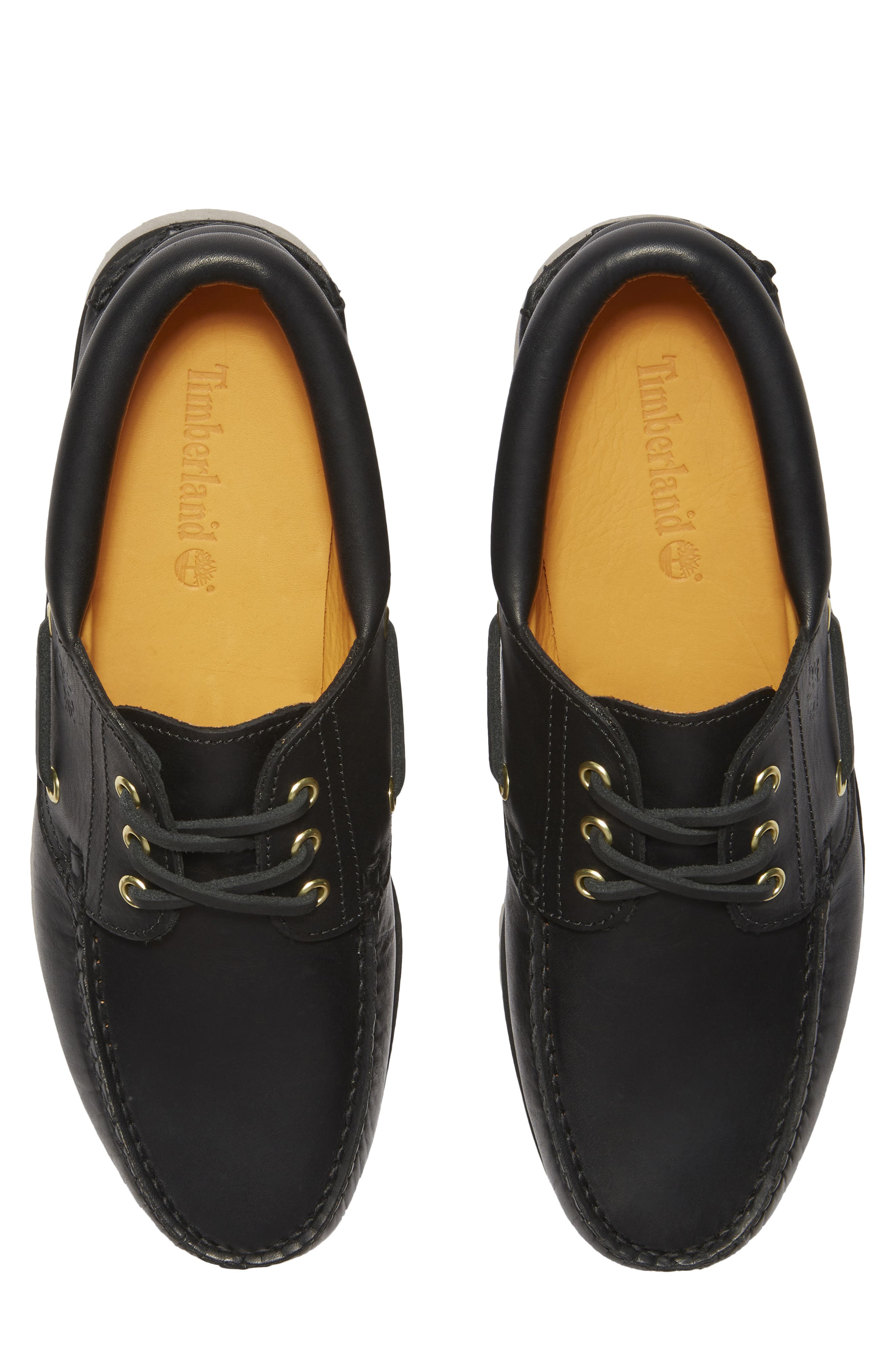 Timberland Authentic Boat Shoe, Alternate, color, Black Full Grain