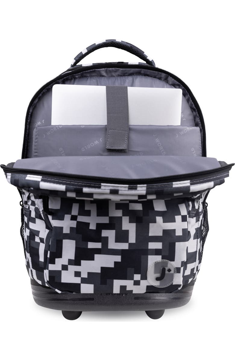 J World Sun dance Laptop 20" Rolling Backpack, Alternate, color, Camo