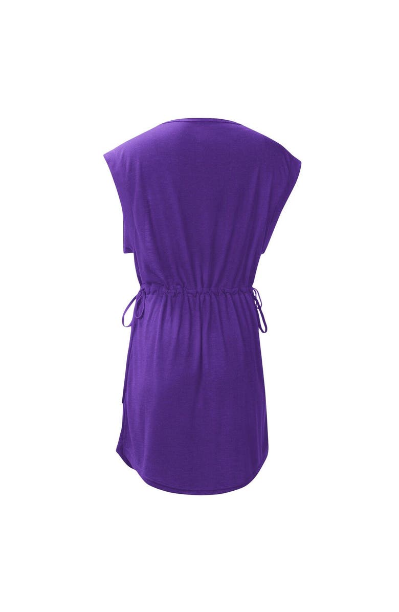 G-III 4HER BY CARL BANKS Women's G-III 4Her by Carl Banks Purple LSU Tigers GOAT Swimsuit Cover-Up Dress, Alternate, color, 