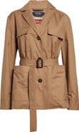 Max Mara Giulia Water Repellent Twill Belted Jacket