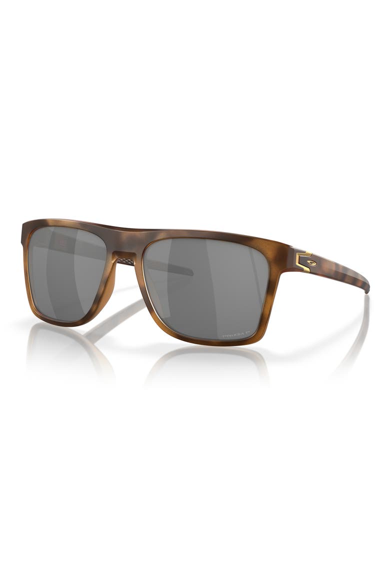 Leffingwell 57mm Prizm™ Polarized Rectangular Sunglasses, Alternate, color, BROWN TORT
