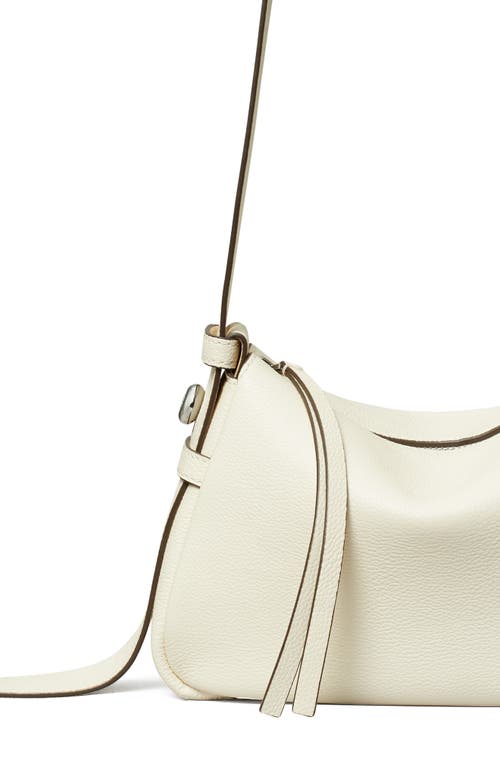Tory Burch Small Romy Leather Shoulder Bag In Sand
