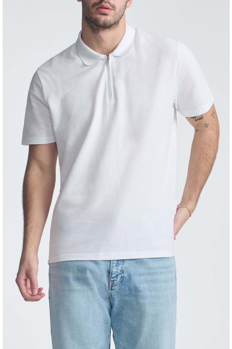 Half Zip Polo, Main, color, WHITE