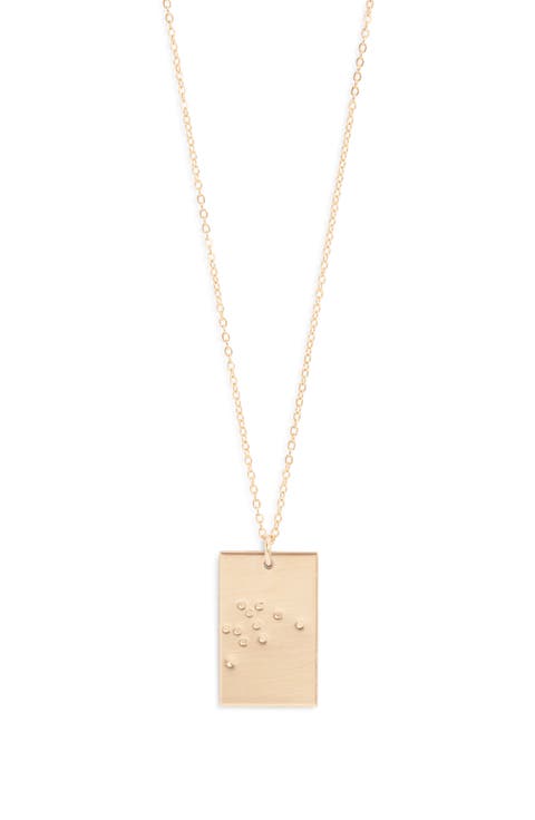 Zodiac Constellation Pendant Necklace
