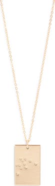 Set & Stones Zodiac Constellation Pendant Necklace