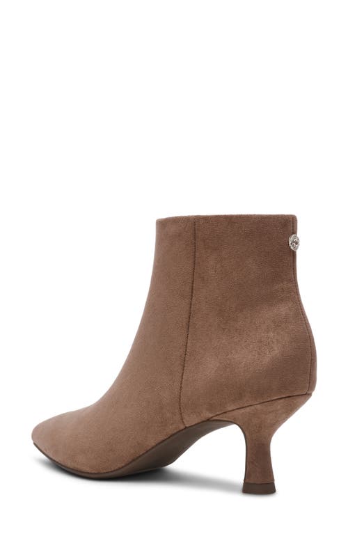 Anne Klein Francesca Kitten Heel Bootie In Brown