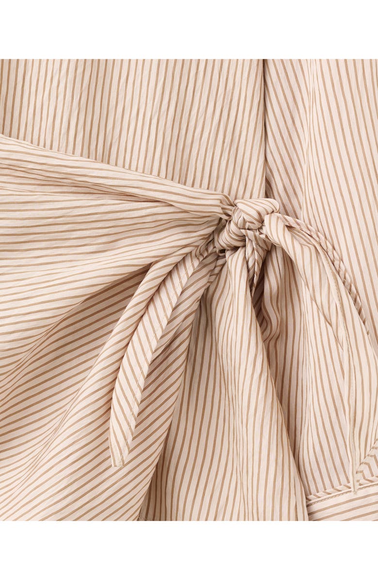 MANGO Stripe Knot Detail Asymmetric Top, Alternate, color, 