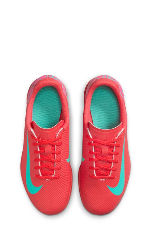 Nike Jr. Mercurial Vapor 16 Soccer Cleat In Ember Glow/aurora Green