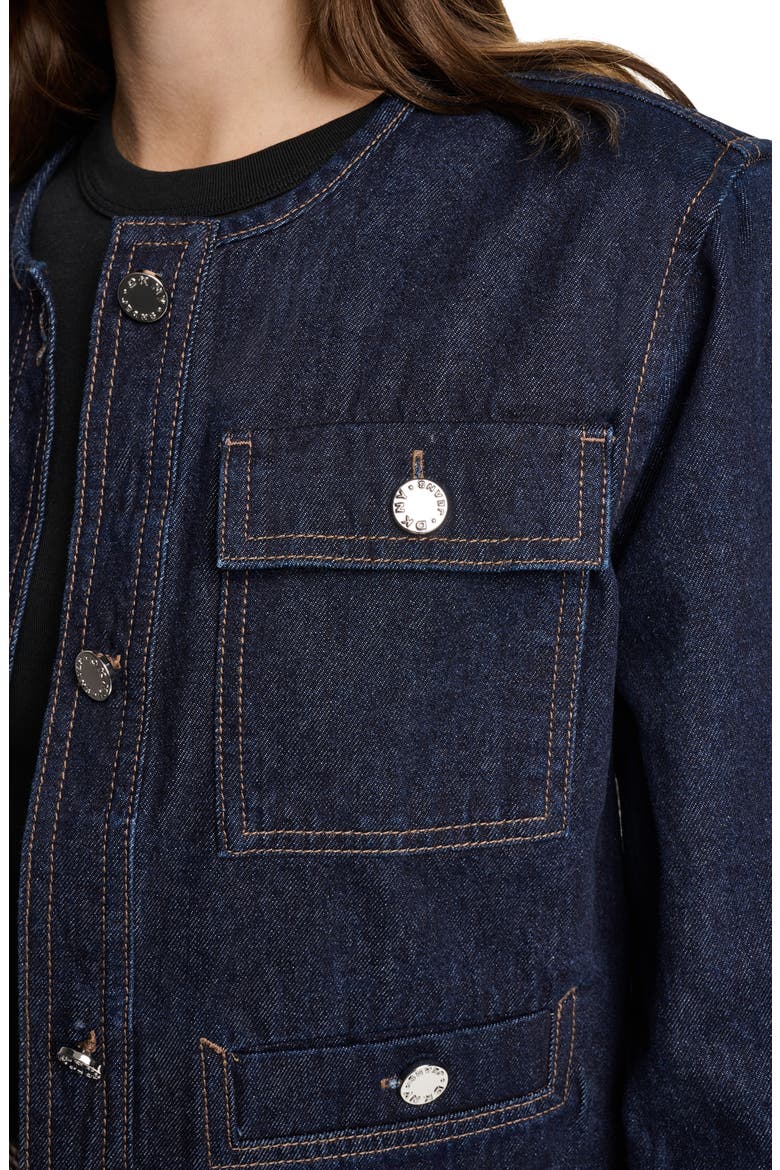 Mixed Media Denim Jacket, Alternate, color, FEARLESS/ HOUNDSTOOTH