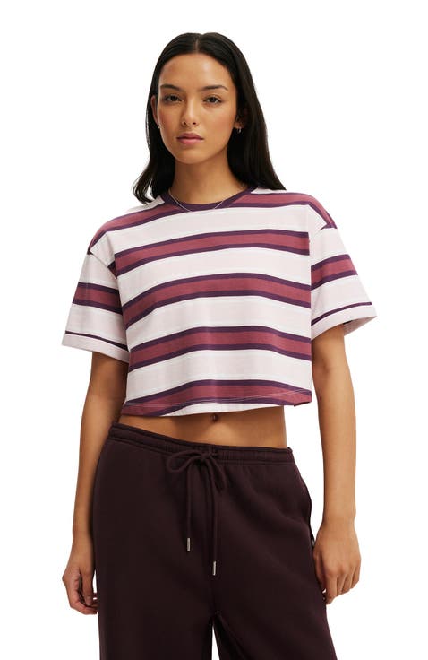 Women's Active Cropped Graphic Active Tee