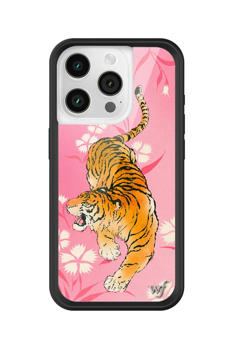 Tiger Blossom iPhone Case, Alternate, color, Pink