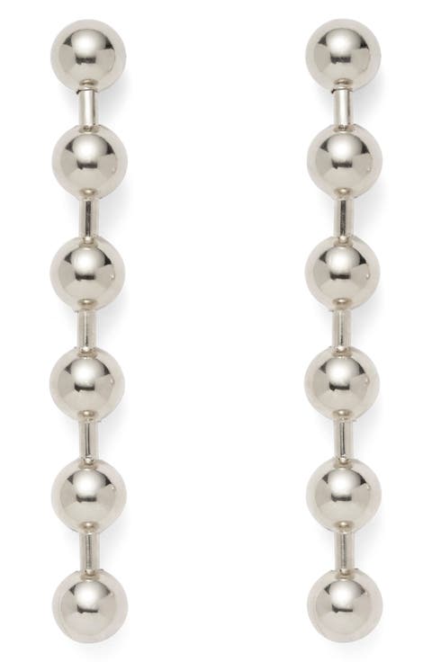 Ball Chain Linear Drop Earrings