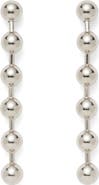 Lady Grey Ball Chain Linear Drop Earrings