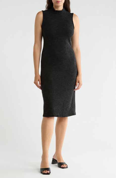 Sleeveless Rib Sweater Dress