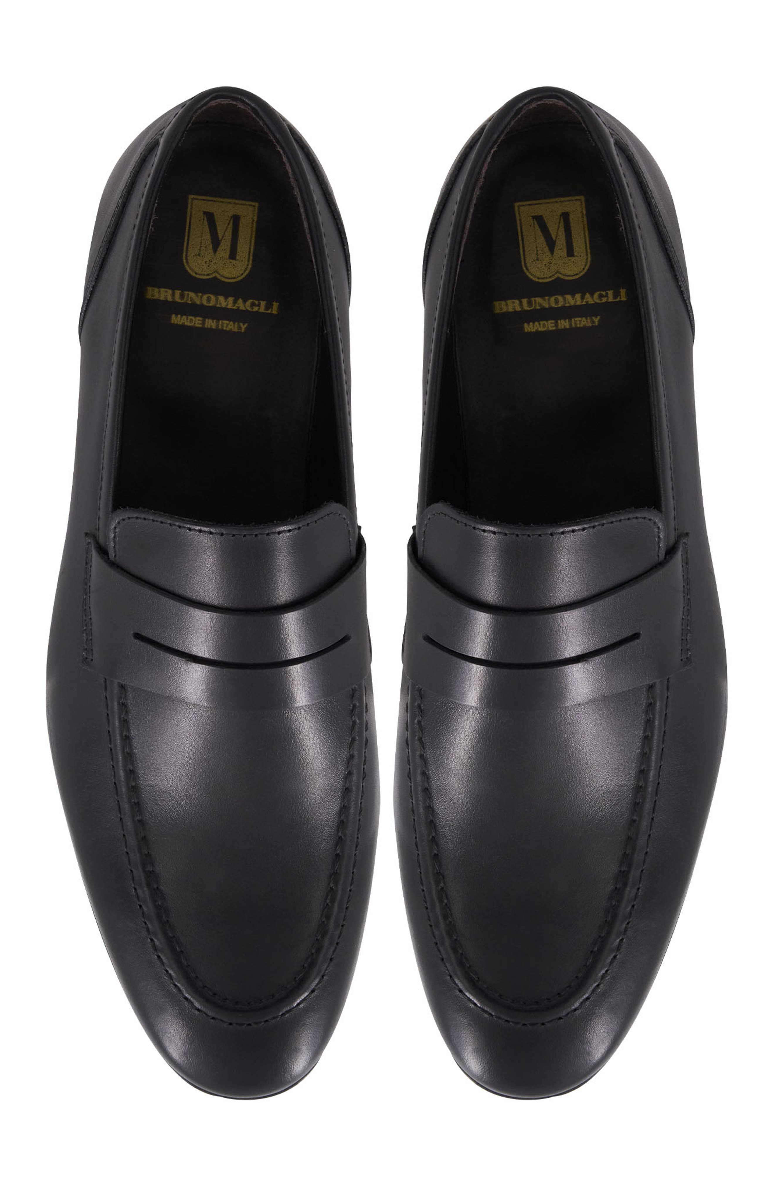 Bruno Magli Valerio Penny Loafer, Alternate, color, Black Calf