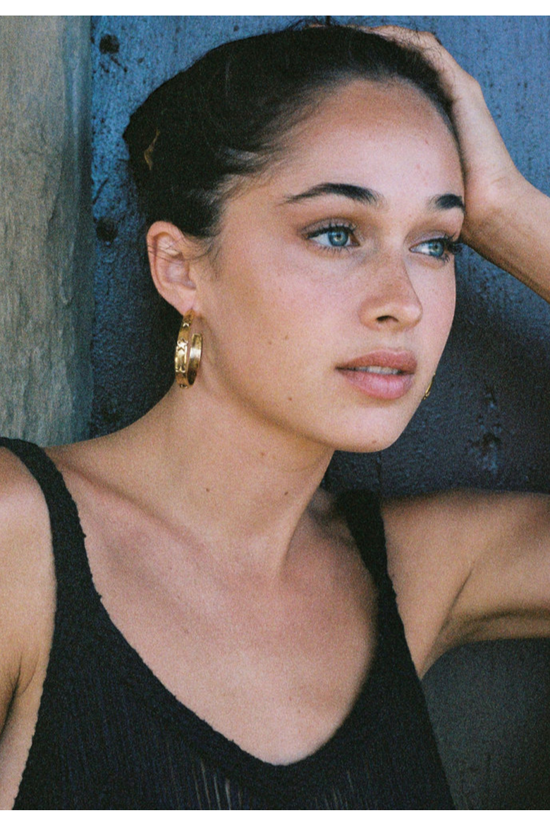 Levi Hoops, Alternate, color, Gold